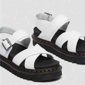 Dr. Martens White and Black Sandals